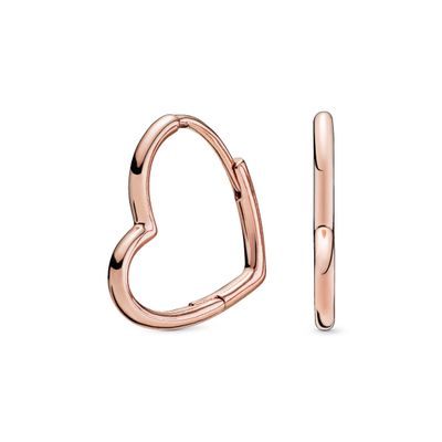 Imagen 2 del producto Aretes de Aro en PANDORA Rose Corazones Asimetricos 