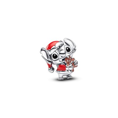 Charm en Plata Disney Navidad Stitch