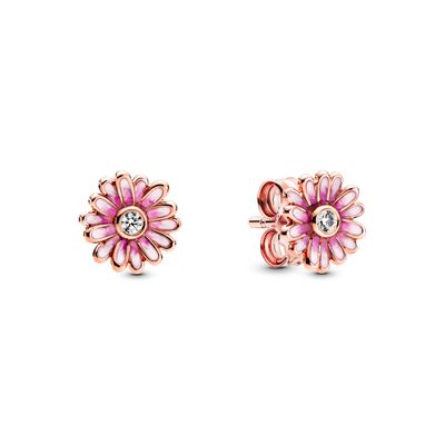 Aretes de Tuerca en Rose Margarita Rosada