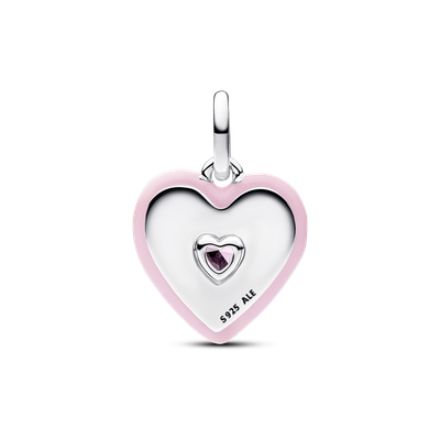 Imagen 2 del producto Charm Medallón Corazón Rosa Radiante