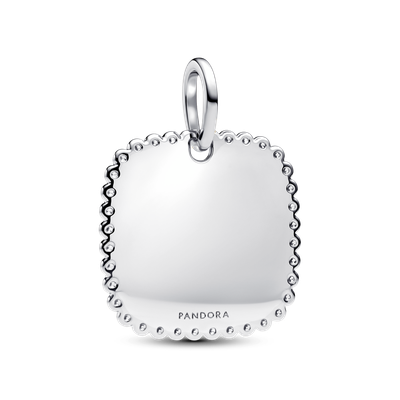 Imagen 2 del producto Colgante en Plata Grabable con Placa Cuadrada