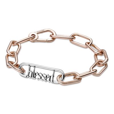 Imagen 2 del producto Eslabón De Estilo Pandora Me Con La Palabra Bendecido