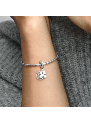 Imagen 2 del producto Charm Colgante Trébol de la Suerte de Cuatro Hojas