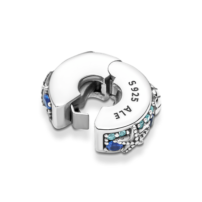 Imagen 2 del producto Clip Plata Estrella de Mar y Concha Tropicales Cristales Multicolor