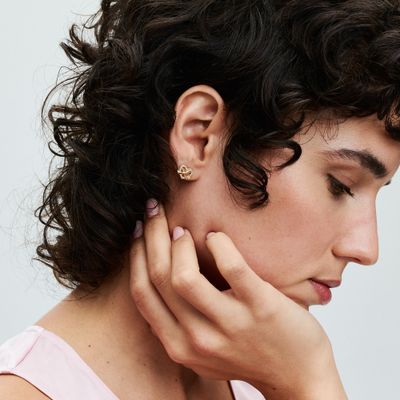 Imagen 2 del producto Aretes de Botón Corazón Infinito Brillante