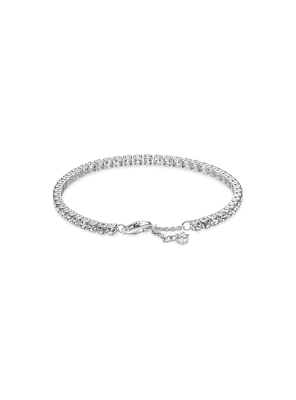 Brazalete de Tenis Reluciente Deslizante Circonia Clara