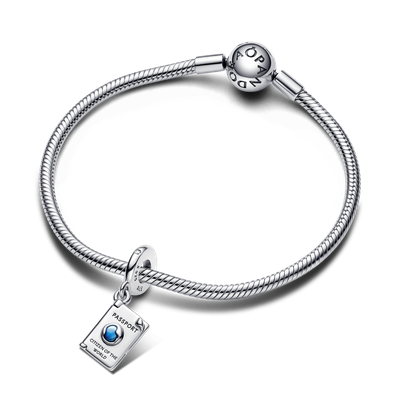 Imagen 2 del producto Dije en Plata Pasaporte que se puede Abrir Colgante Encanto