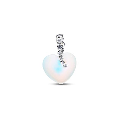 Charm Colgante Corazones y Estrella Fugaz
