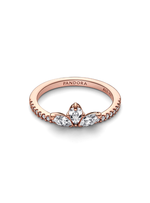 Anillo Rose Racimo Herbario  Brillante Cubica Clara