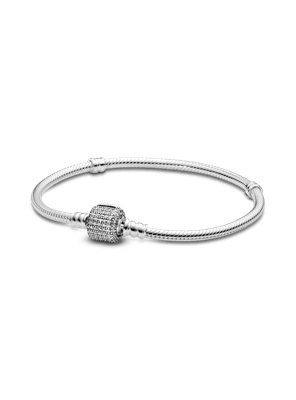 Brazalete en Plata con Cierre insignia con Circonias