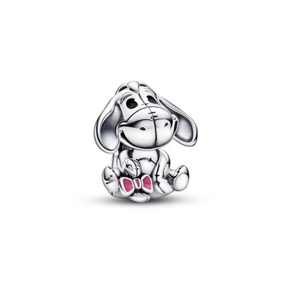 Charm Plata Disney Winnie the Pooh Rojo y Negro