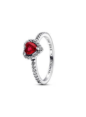 Imagen 2 del producto Anillo en Plata Corazón Elevado Brillante