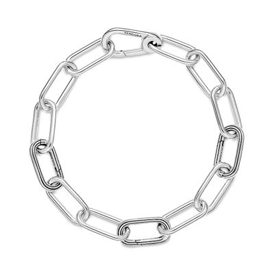 Imagen 2 del producto Brazalete en Plata Cadena Eslabones Tres Conectores PandoraMe 