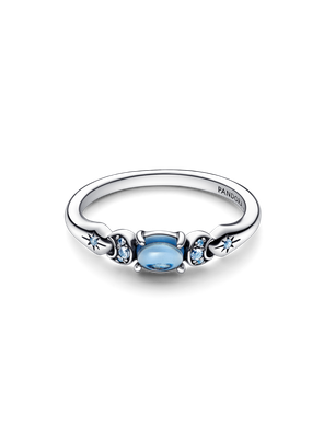 Anillo en Plata  Disney Aladdin Princesa Jazmin Cristales