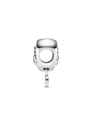 Imagen 2 del producto Charm Plata Brillante Huella en Corazón