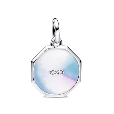 Imagen 1 del producto Charm en Plata Medallon Infinito Esmaltes Diversos