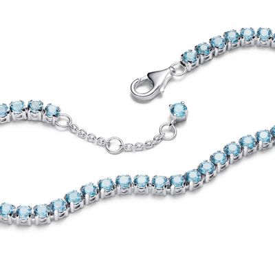 Imagen 2 del producto Brazalete Tenis Azul Claro Brillante