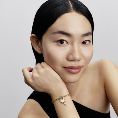 Imagen 2 del producto Charm Colgante Grande Llave Amor Rosado Opalescente