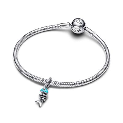 Imagen 2 del producto Charm Colgante Espina Pescado Color Turquesa