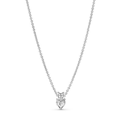 Imagen 2 del producto Collar Collier con Pendiente de Corazón Doble Reluciente