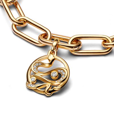 Imagen 2 del producto Medallón grabable Serpiente de pavé Pandora ME