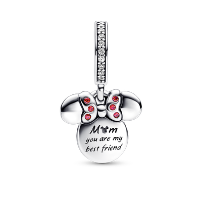Imagen 2 del producto Dije Colgante en Plata y Rose Disney Silueta Minnie Mouse 