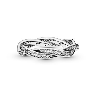 Imagen 1 del producto Anillo en Plata Giro del Destino y Circonia Clara