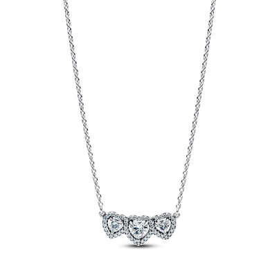 Collar Collier Trilogía de Corazones con Halo