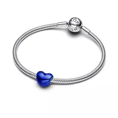 Imagen 2 del producto Charm Corazón Metálico Azul