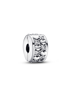 Imagen 2 del producto Charm Plata Corazones Infinitos Circonia Cubica Transparente