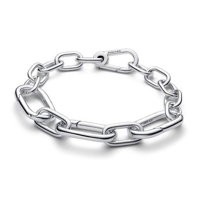 Brazalete en Plata Cadena de Eslabones Grandes