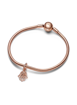 Imagen 2 del producto Dije Colgante en Rose Hamsa Mano Protectora