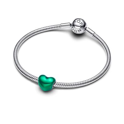 Imagen 2 del producto Charm Corazón Metálico Verde