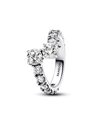 Imagen 2 del producto Anillo en Plata de Banda superpuesta Brillante