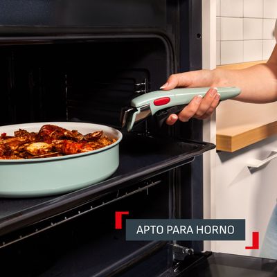 Imagen 2 del producto Bateria De Cocina Antiadherente Ingenio Serenity 11 Piezas Mango Removible Eucalipto Tefal