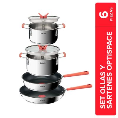 Imagen 2 del producto Bateria de cocina Acero Inoxidable Optispace 6 PCS
