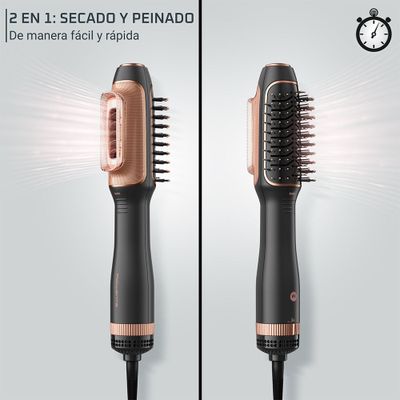 Imagen 2 del producto Cepillo de aire caliente y Secador de pelo 2 en 1 Reverso Negro Rowenta