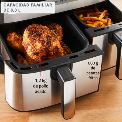 Imagen 2 del producto Freidora de aire Easy Fry & Grill Digital Dual 8,3L Moulinex