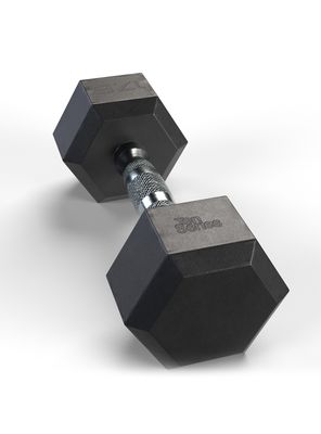 Imagen 2 del producto Mancuerna 17.5 Kg Hexagonal Recubierta en Caucho  