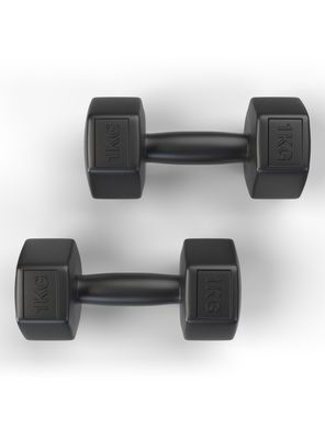 Imagen 2 del producto Par Mancuernas Fitmax 1 Kg PE