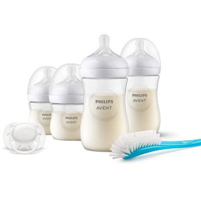 Set Mamaderas Philips Avent SCD838/11 con chupete y cepillo