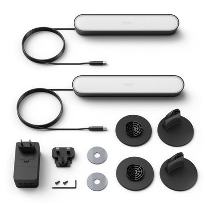 Imagen 2 del producto Kit Base Philips Hue Play 2 Barras + Fuente De Alimentacion