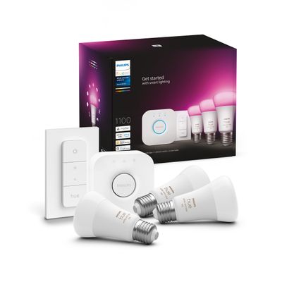Imagen 2 del producto Kit Philips Hue De Inicio Ampolletas E27 X3 Unid Color Rgb