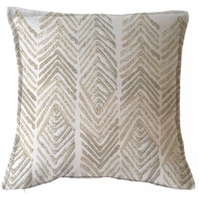 FUNDA COJÍN MARISA ABSTRACTO ESPIGAS ARENA 45X45