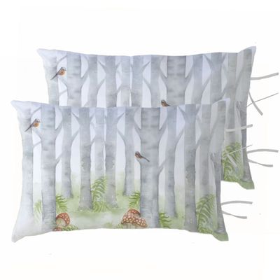 PACK 2 FUNDAS ALMOHADA BOSQUE 50X70