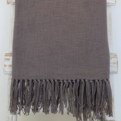 CHAL TELAR ALGODÓN TAUPÉ 220X100