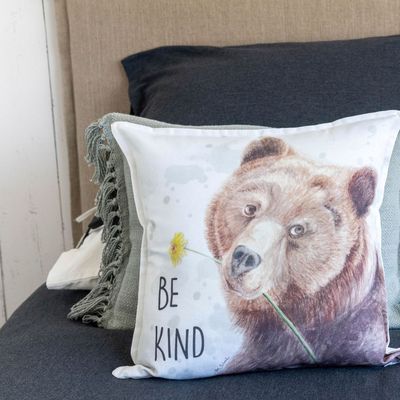 Imagen 2 del producto FUNDA COJÍN ALGODÓN OSO AMABLE 45X45