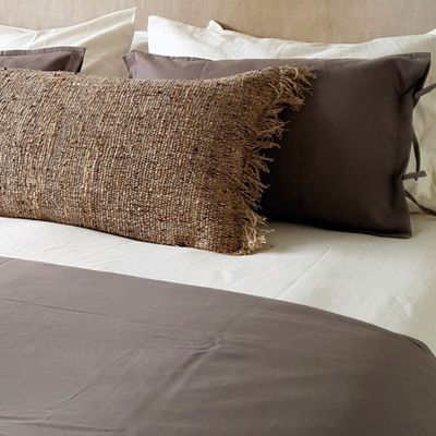 Imagen 2 del producto PIECERA ALGODÓN STONE WASH TAUPÉ 145X70