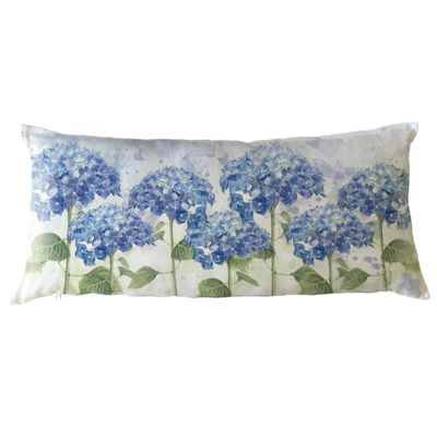 FUNDA COJÍN ALGODÓN  HORTENSIAS XL