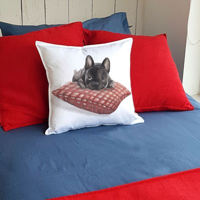 Imagen 2 del producto FUNDA COJÍN ALGODÓN BRUNA BULLDOG 45X45